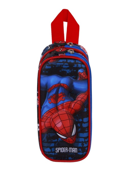 Marvel Spiderman Wall Trousse 3D Double, Rouge - Kiabi