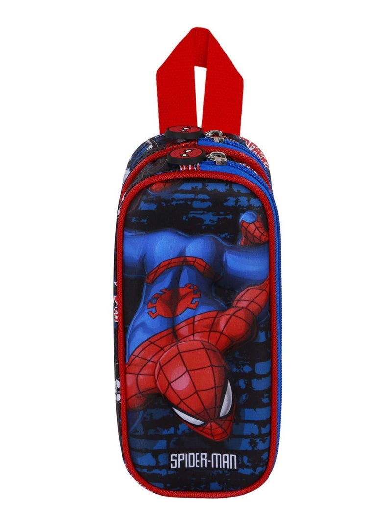 Marvel Spiderman Wall Trousse 3D Double, Rouge Rouge - Kiabi