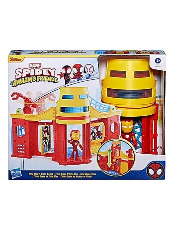 Marvel Spidey et ses amis extraordinaires, Coffret Tour Stark avec figurine Iron Man
