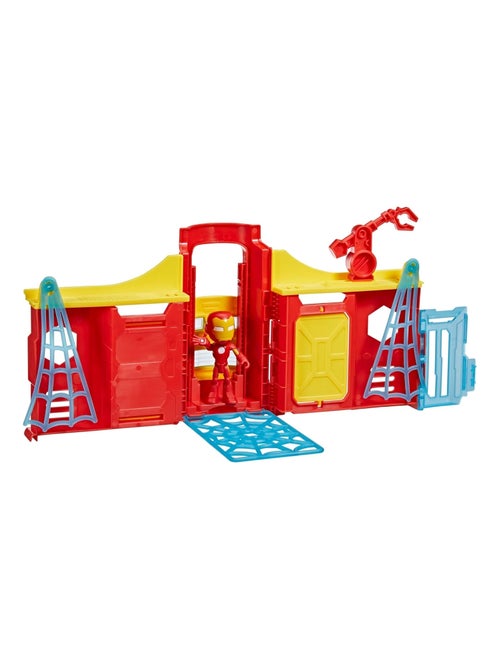 Marvel Spidey et ses amis extraordinaires, Coffret Tour Stark avec figurine Iron Man - Kiabi