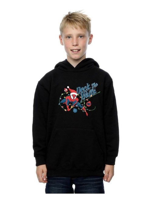 Marvel Universe - Sweat à capuche DECK THE WALLS - Kiabi Marvel Universe - Sweat à capuche DECK THE WALLS - Kiabi