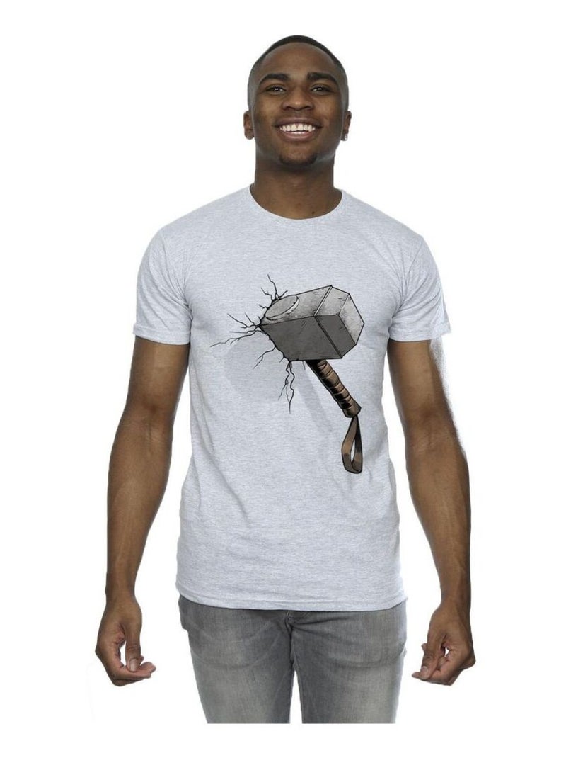 Marvel Universe - T-shirt Gris chiné - Kiabi