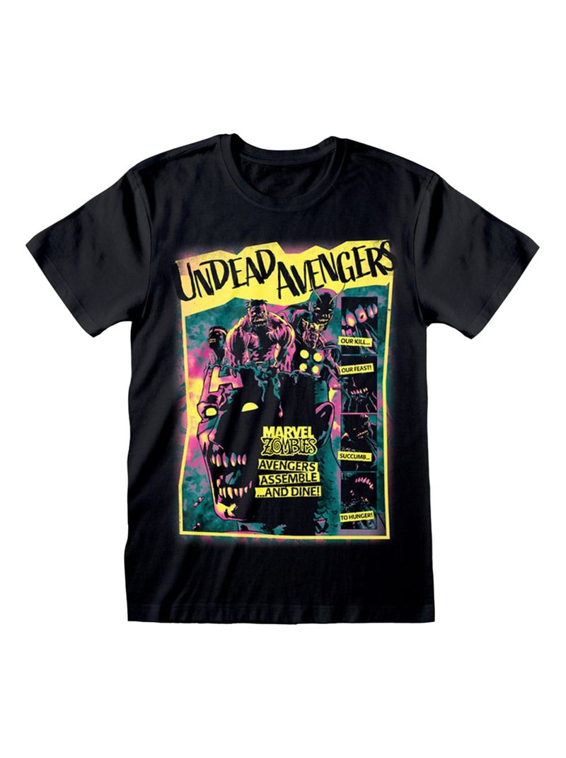 Marvel Zombies - T-shirt UNDEAD AVENGERS Noir - Kiabi