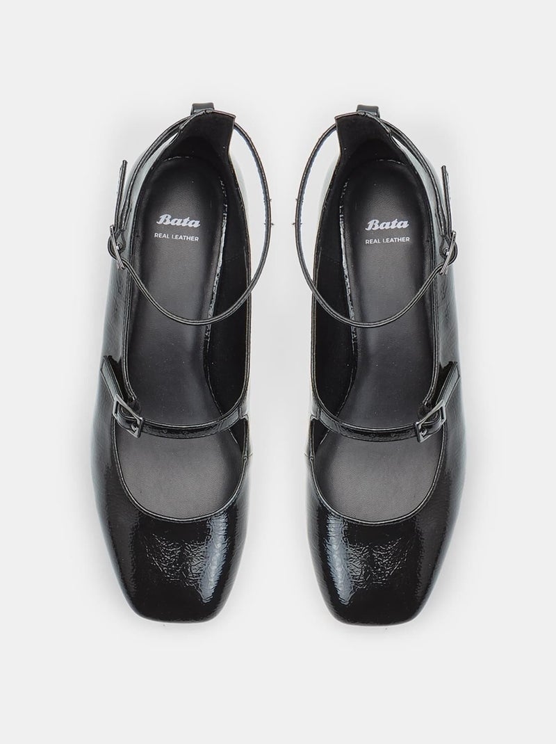 Mary Jane avec bride à la cheville BATA Noir - Kiabi