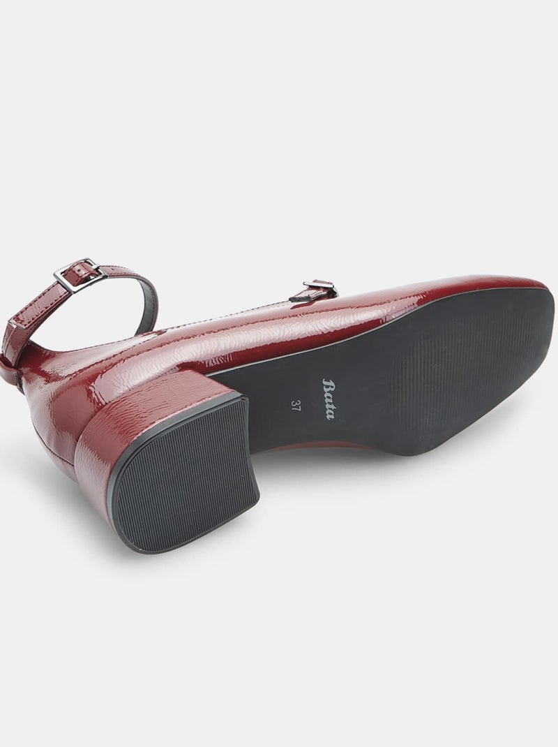 Mary Jane avec bride à la cheville BATA Rouge - Kiabi