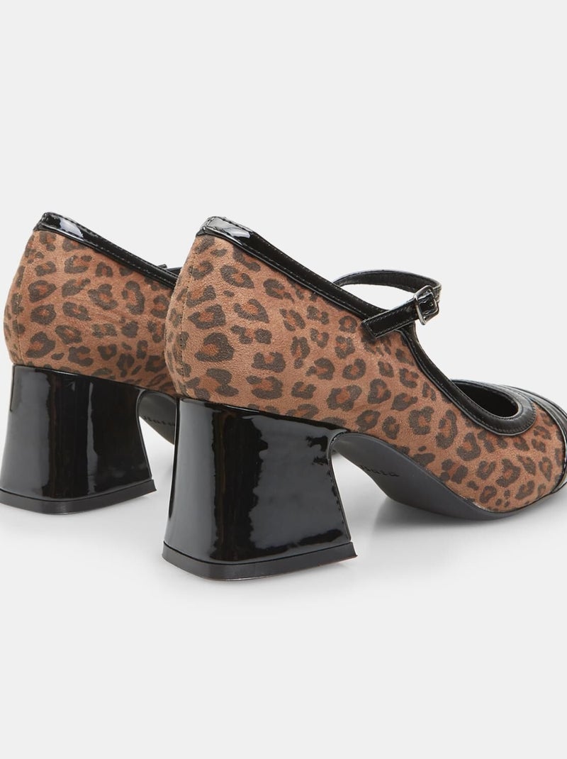 Mary Jane avec talon block 6 cm BATA Multicolore - Kiabi