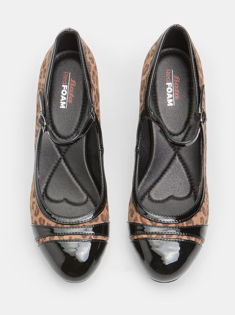 Mary Jane avec talon block 6 cm BATA Multicolore - Kiabi