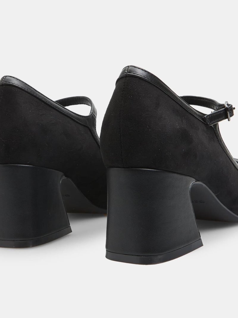 Mary Jane avec talon block 6 cm BATA Noir - Kiabi
