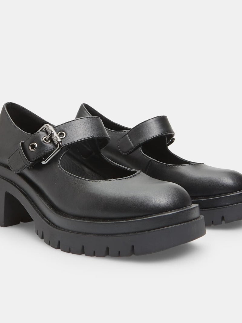 Mary jane avec talon de 5,5 cm bata red label Noir - Kiabi