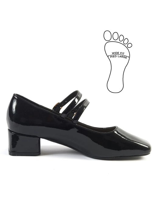 Mary jane babies pieds larges h - diana - Kiabi