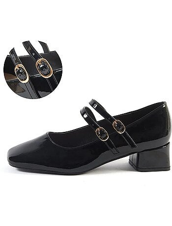 Mary Jane Babies pieds larges H - Modèle Diana