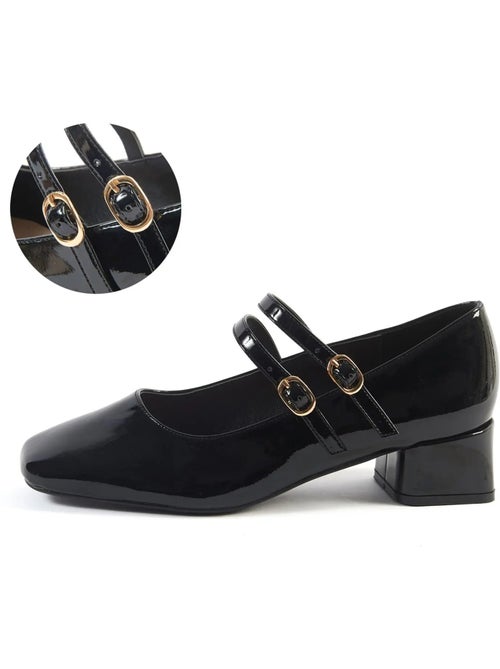 Mary Jane Babies pieds larges H - Modèle Diana - Kiabi