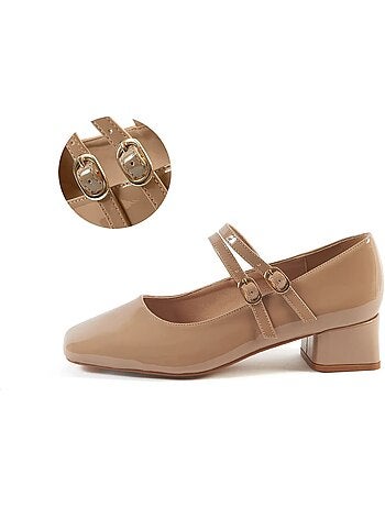 Mary Jane Babies pieds larges H - Modèle Diana