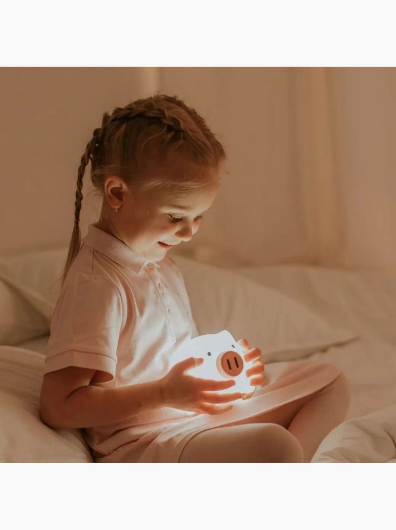 Mary's - Veilleuse rechargeable Cochon Blanc - Kiabi