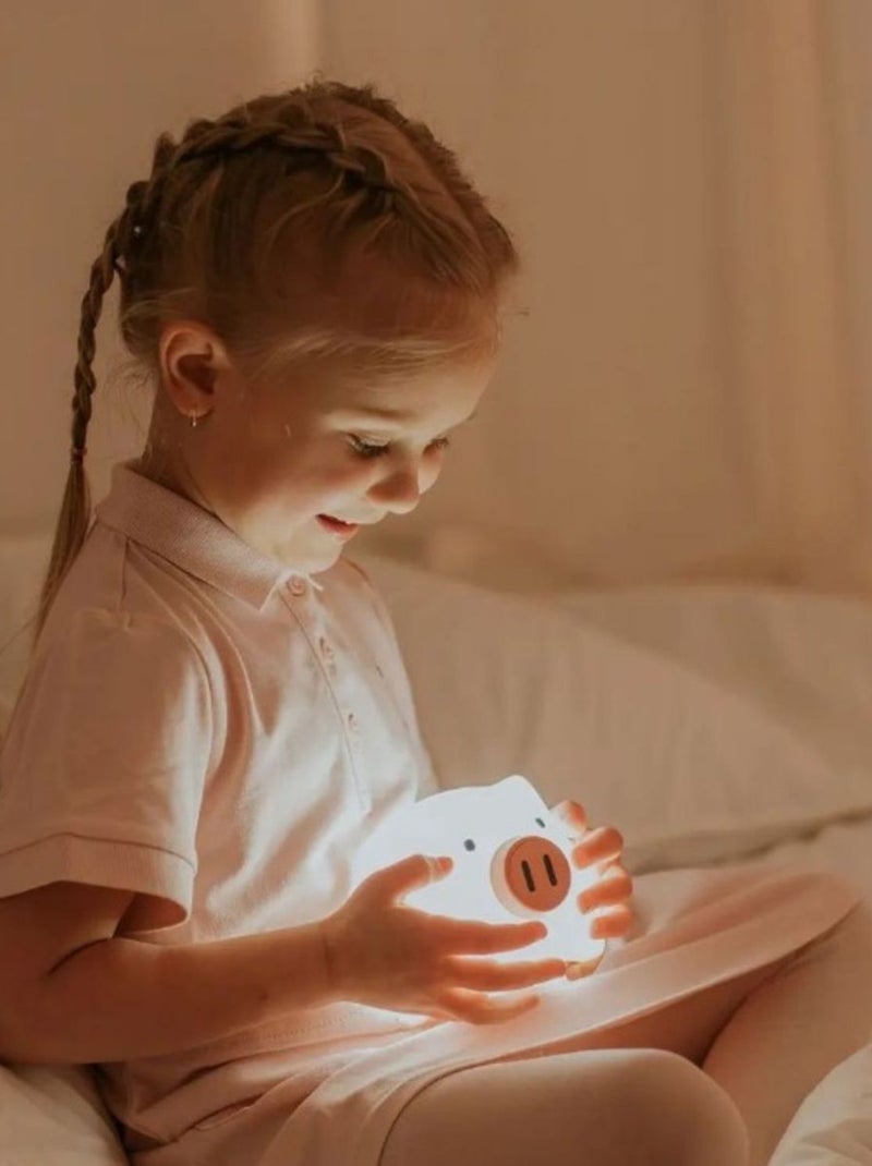 Mary's - Veilleuse rechargeable Cochon Blanc - Kiabi