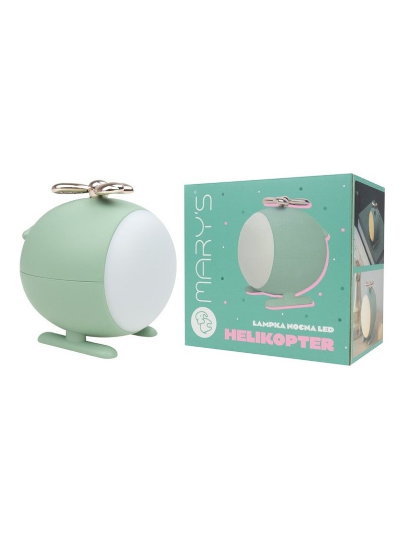 Mary's - Veilleuse rechargeable Hélicoptère Vert d'eau - Kiabi