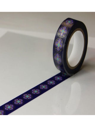Masking tape - Motifs Violet - Repositionnable - - Global Gift