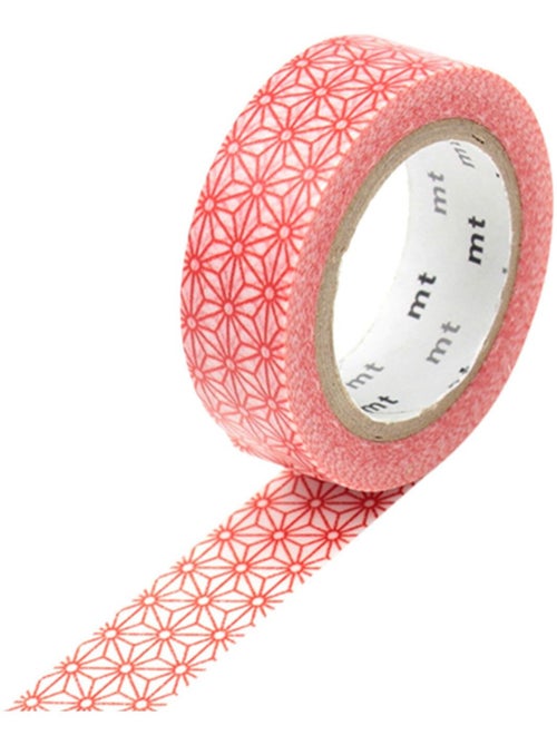 Masking tape étoiles rouge Asanoha Shuaka - 1,5 cm - Masking Tape - Kiabi