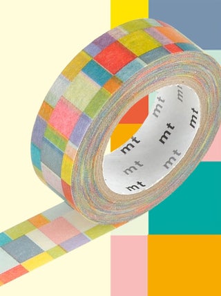 Masking tape mosaïque couleurs vives - 1,5 cm x 7 - Masking Tape