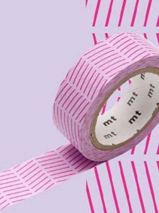Masking tape oblique - Rose - 1,5 cm x 7 m - Masking Tape