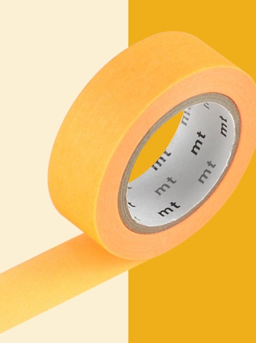 Masking tape unicolore - Orange fluo - 1,5 cm x 7 - Masking Tape - Kiabi