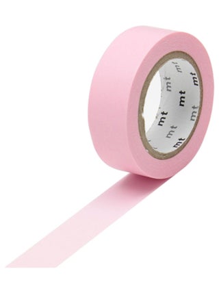 Masking tape unicolore - Rose - 1,5 cm x 7 m - Masking Tape
