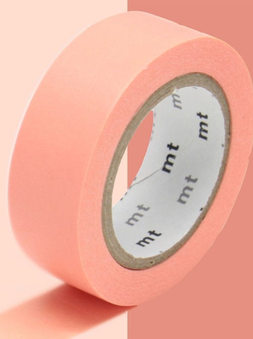 Masking tape unicolore - Rose saumon - 1,5 cm x 7 - Masking Tape - Kiabi