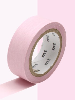 Masking tape unicolore pastel - Rose - 1,5 cm x 7 - Masking Tape