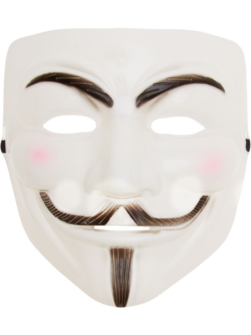 Masque anonyme blanc - Kiabi