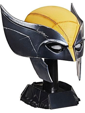Masque cosplay wolverine échelle 1:1 avec socle - hasbro, marvel legends
