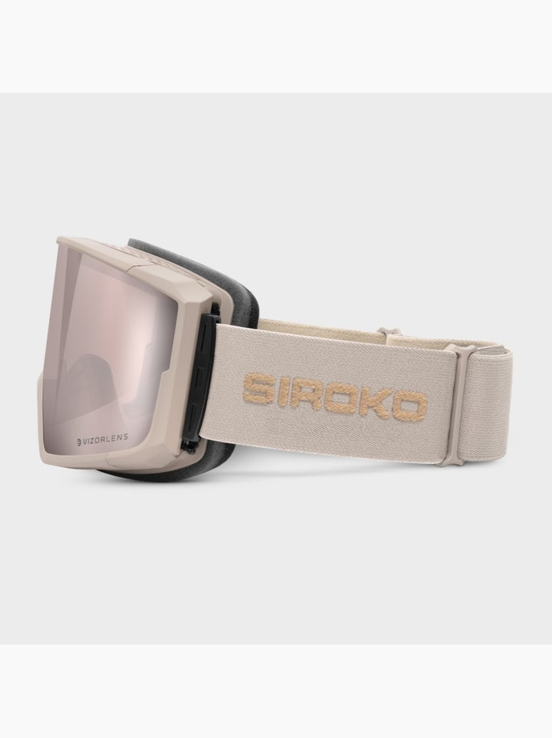 Masque de ski et snowboard sports d'hiver homme et femme g3 butter Beige - Kiabi