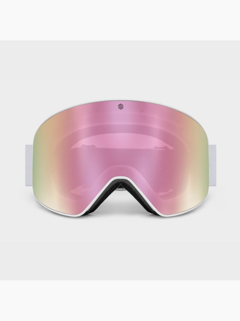 Masque de ski sports d'hiver homme et femme gx névé Rose - Kiabi