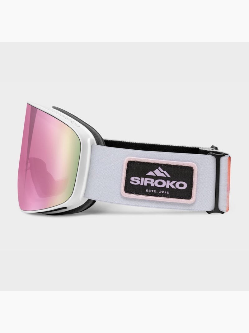 Masque de ski sports d'hiver homme et femme gx névé Rose - Kiabi