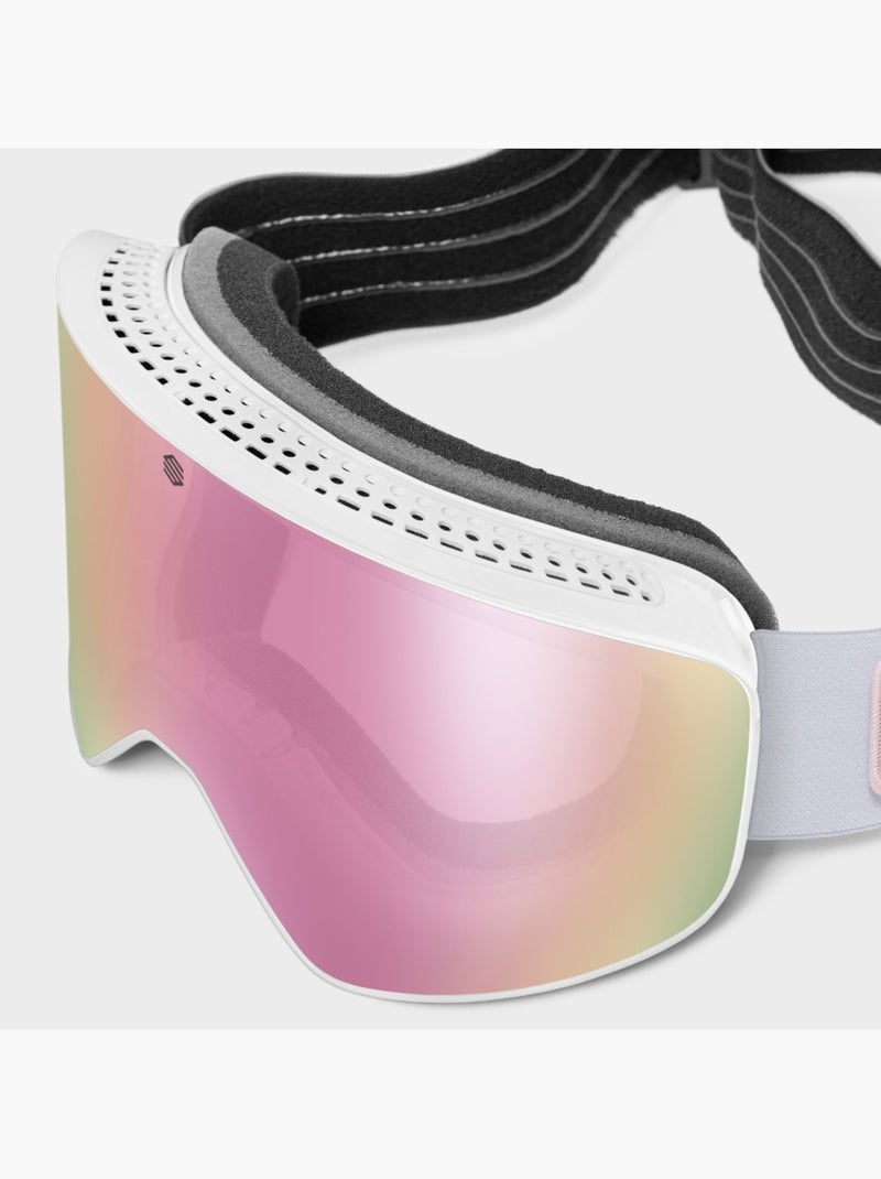 Masque de ski sports d'hiver homme et femme gx névé Rose - Kiabi