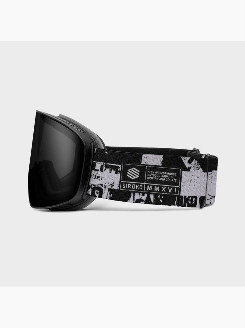 Masque de ski sports d'hiver homme et femme gx rock Noir - Kiabi