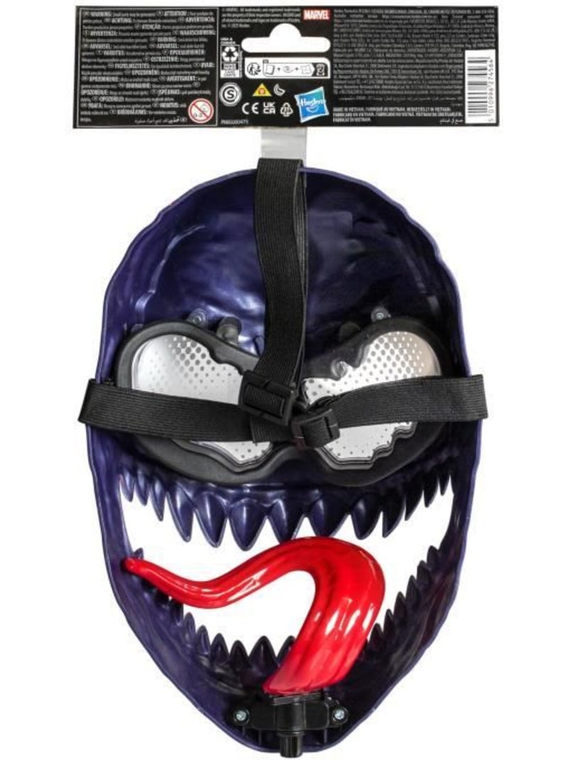 Masque de venom, déguisement enfant de super-héros, marvel spider-man venomversus, dès 5 ans Noir - Kiabi