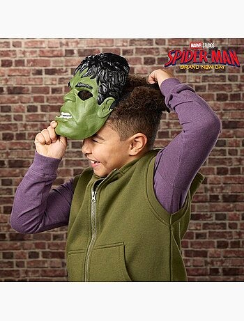 Masque d'hulk, déguisement enfant de super-héros, marvel spider-man brand new day, dès 5 ans