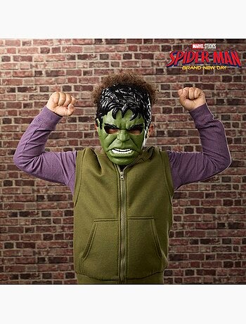 Masque d'hulk, déguisement enfant de super-héros, marvel spider-man brand new day, dès 5 ans