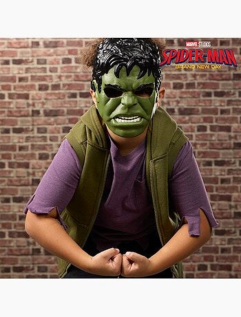 Masque d'hulk, déguisement enfant de super-héros, marvel spider-man brand new day, dès 5 ans