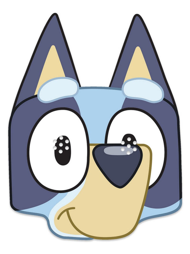 Masque en carton - bluey  - taille a4 Multicolore - Kiabi