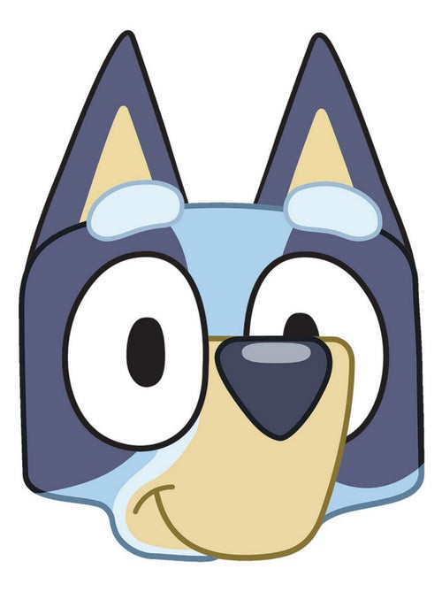 Masque en carton - Bluey  - Taille A4 - Kiabi