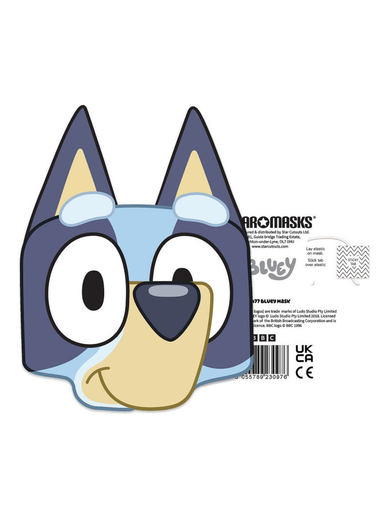 Masque en carton - bluey  - taille a4 Multicolore - Kiabi