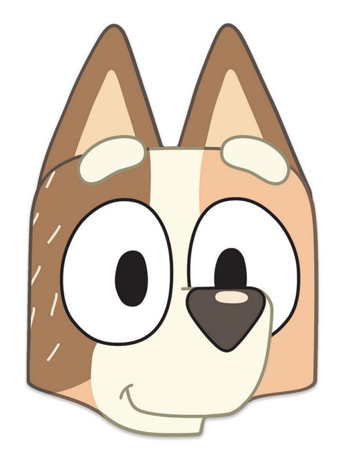 Masque en carton - Chilli (Bluey) - Taille A4 - Kiabi