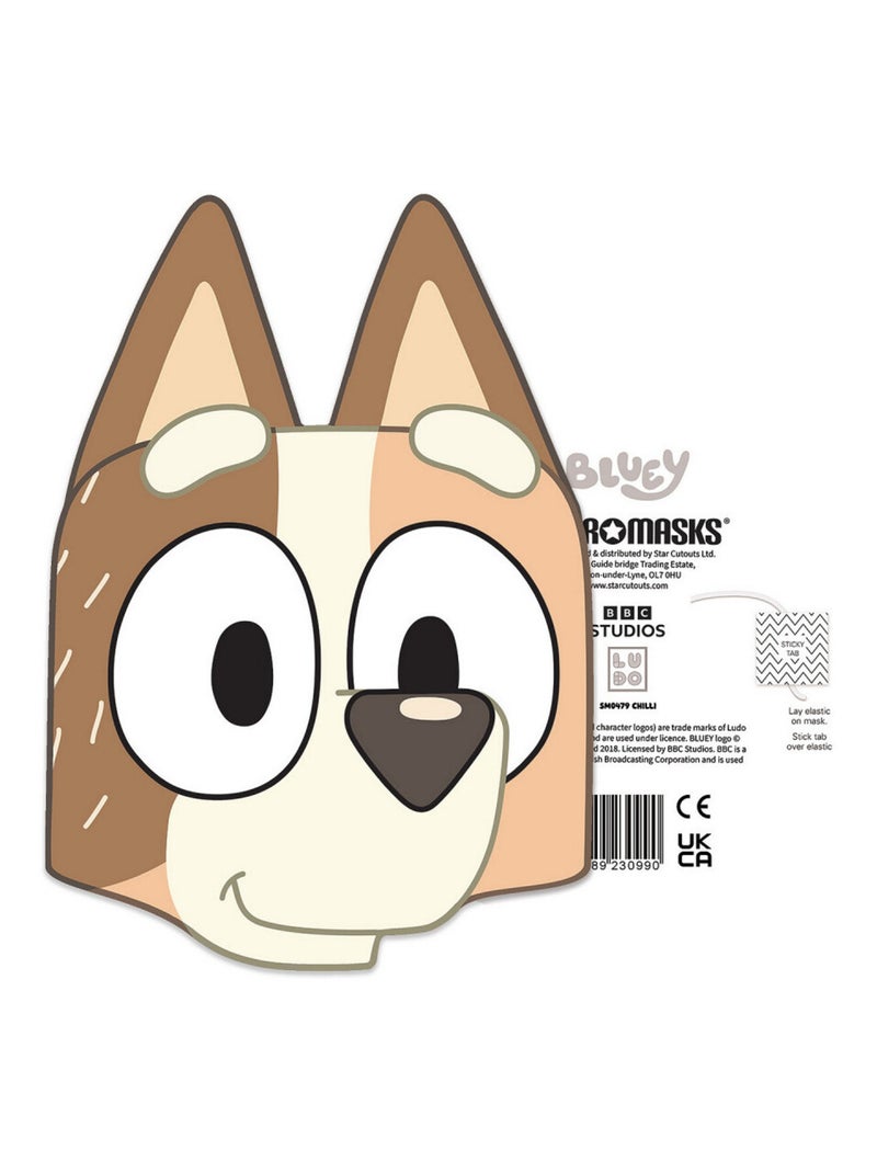Masque en carton - chilli (bluey) - taille a4 Multicolore - Kiabi
