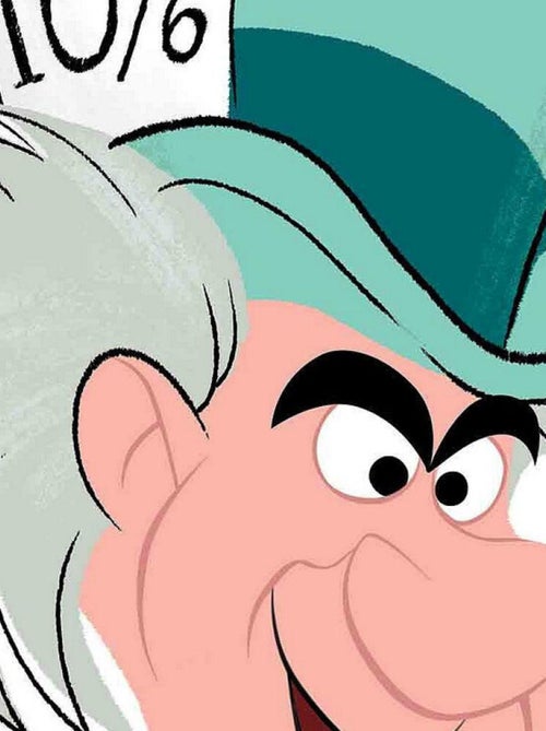 Masque en carton - Disney Alice au pays des merveilles - Le fou 27 cm - Kiabi