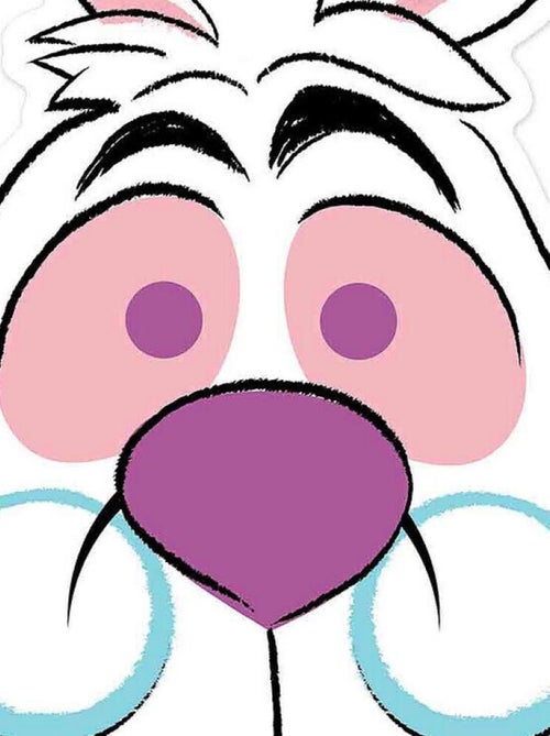 Masque en carton - Disney Alice au pays des merveilles - Le lapin blanc 27 cm - Kiabi