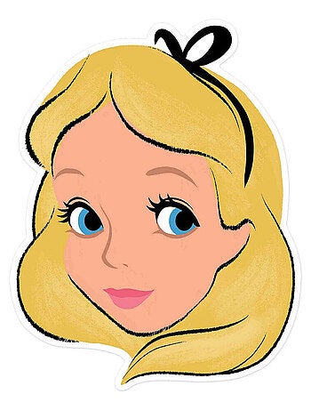 Masque en carton - Disney Alice au pays des merveilles 27 cm