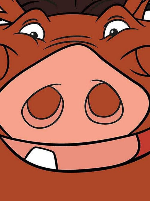 Masque en carton - Disney Le roi lion - Pumba 27 cm - Kiabi