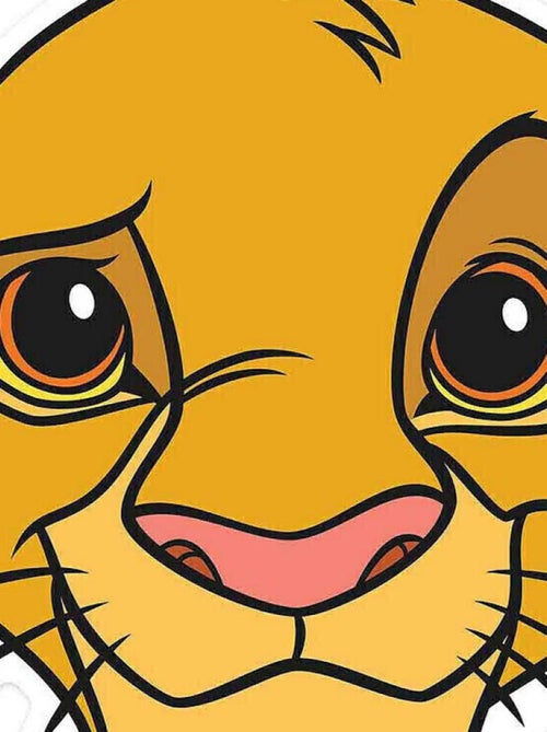 Masque en carton - Disney Le roi lion - Simba 27 cm - Kiabi