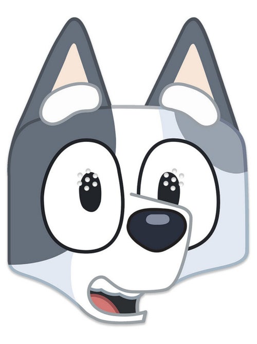 Masque en carton - Muffin (Bluey) - Taille A4 - Kiabi